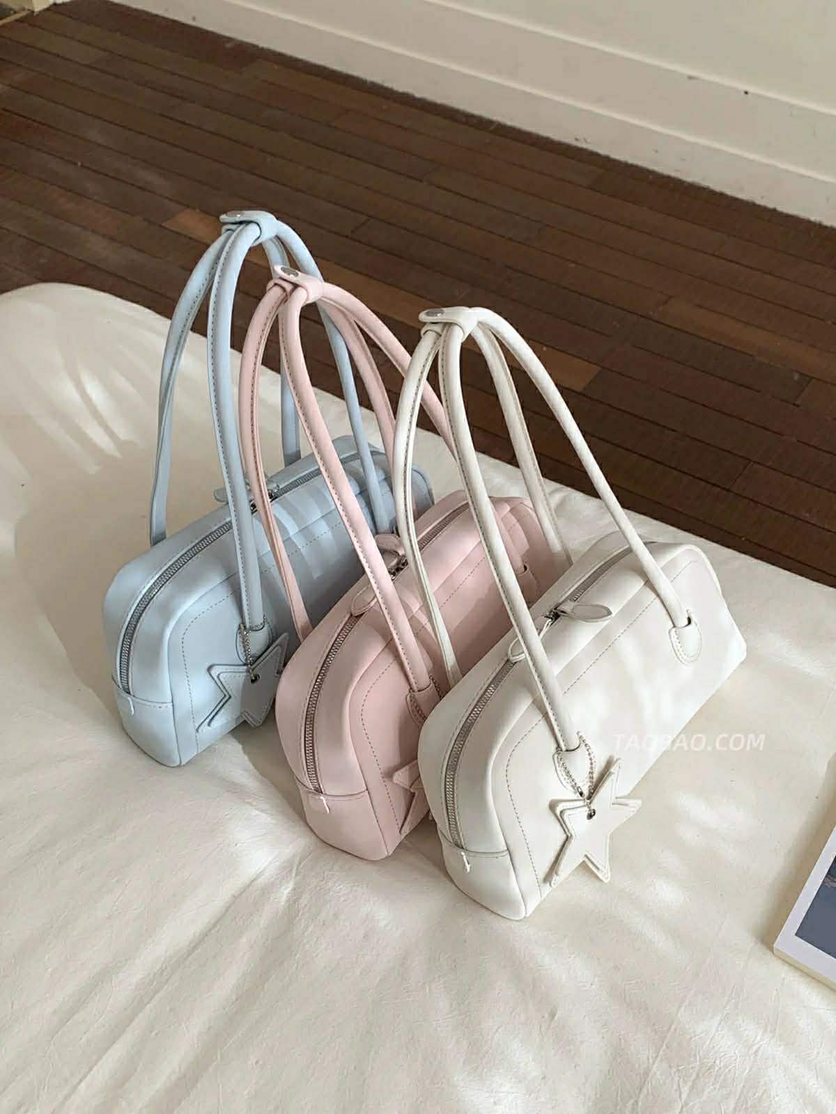 “YUMII“ J フリル・サテンリボンバッグ